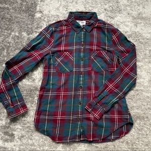 OldNavy Plaid Blouse - Size: XS. Used but GOOD condition